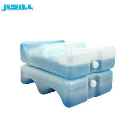 อาหารเกรด HDPE รูปร่างคลื่นความเย็นเต้านมใหญ่บล็อกตู้แช่แข็งสำหรับกระเป๋าเก็บความเย็น