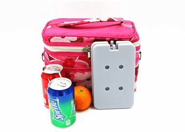 พลาสติกไร้ BPA สามารถใช้ได้อีกครั้ง กระเป๋าเย็นน้ําแข็งสีน้ําเงิน กระเป๋าต้มเย็น โบล็อกพกพาสําหรับอาหาร Frozen