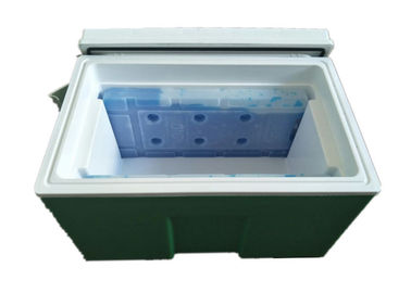 กล่องโพลีเอธิลีนความหนาแน่นสูงทางการแพทย์กล่องเย็น 10L ตู้แช่แข็งเคลื่อนที่
