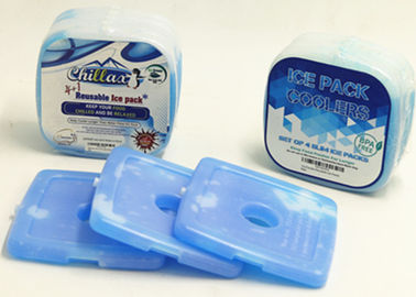 Custom Ice Packs พลาสติกแข็งสีน้ำเงินสำหรับอาหาร 12.2 * 12.2 * 1.2 ซม
