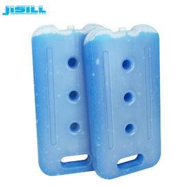 BPA ฟรีพลาสติกแข็งที่สามารถนำกลับมาใช้ใหม่ได้ขนาดใหญ่ PCM คูลเลอร์แพ็คน้ำแข็ง 40 * 20 * 4.1 ซม
