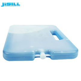 กระป๋องน้ําแข็งเย็นขนาดใหญ่ HDPE ที่ใช้ได้หลายครั้ง พลาสติกทนทาน พร้อมมือ / กระป๋องตู้เย็นเย็นสําหรับอาหารแข็ง