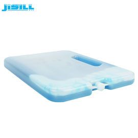 กระป๋องน้ําแข็งเย็นขนาดใหญ่ HDPE ที่ใช้ได้หลายครั้ง พลาสติกทนทาน พร้อมมือ / กระป๋องตู้เย็นเย็นสําหรับอาหารแข็ง
