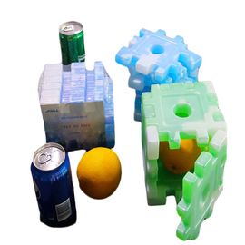 อิฐน้ำแข็งเย็นประกบพิเศษวัสดุพลาสติก PE BPA ฟรีสำหรับถุงเก็บความเย็น